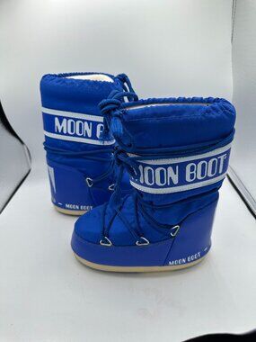Moon Boot Blue Kids Icon Snow Boots 10C